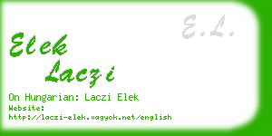 elek laczi business card